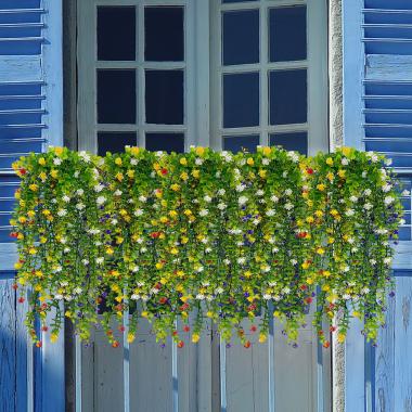 Artificial Hanging Plants Flowers for Outdoor Srpring Summer Decoration