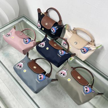 Labubu Cartoon Printed Mini Dumpling Bag With Shoulder Strap Makeup Bag