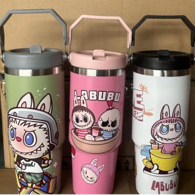 Labubu 30OZ Large Capacity 304 Stainless Steel Insulated Cup With Handle