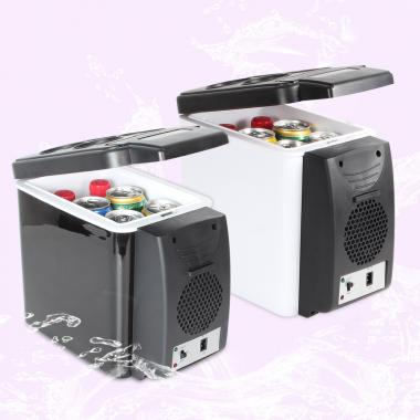 6L Mini Car Fridge Cooler Warmer 2 in 1 Multi-function 12V Travel Refrigerator