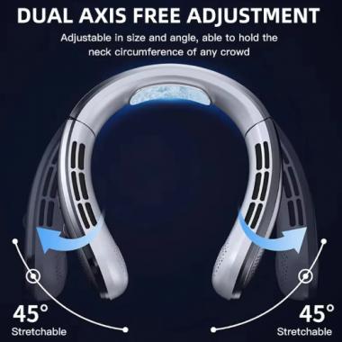 100 Level Charging Portable Turbo Bladeless Hanging Neck Fan