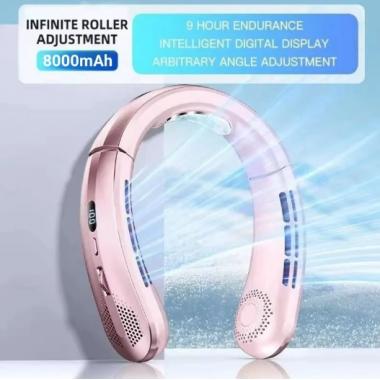 100 Level Charging Portable Turbo Bladeless Hanging Neck Fan