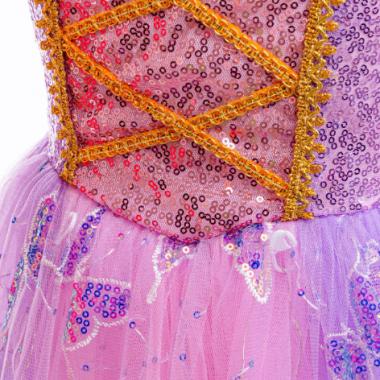 Girl Princess Butterfly Sparkling Dress With Full Set of Accessories
