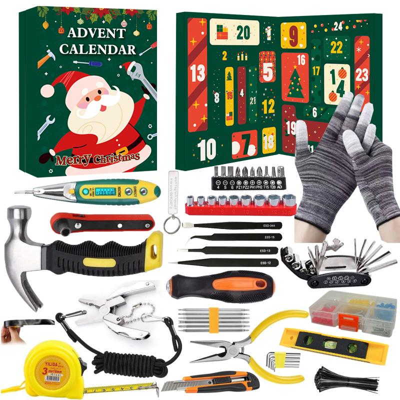 24 Christmas Countdown Outdoor Repair Tool Blind Boxes