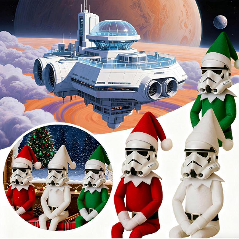 Storm Troopers Elf Star Wars Christmas Decorations Doll