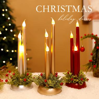 LED Electronic Simulation Candle Christmas Decoration Ornament