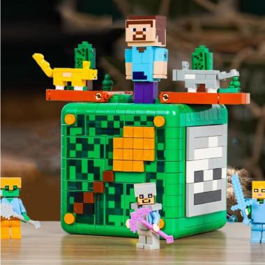 Minecraft Building Blocks Mechanism Box Assembling Toy