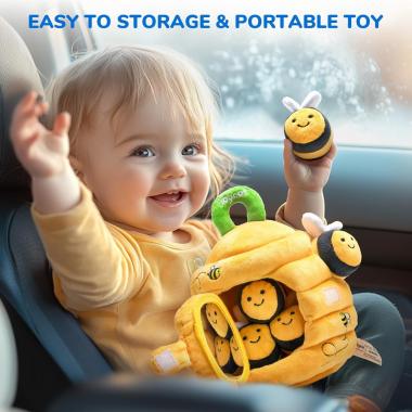 Plush Bee House Training Sensory Fine Doll Children's Toy