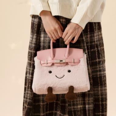 Cute Plush Crossbody Carrying Kelly Bag