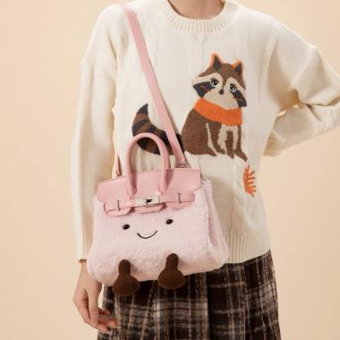 Cute Plush Crossbody Carrying Kelly Bag