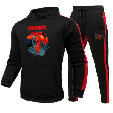 Stranger Things Printed Hoodie Pants Set