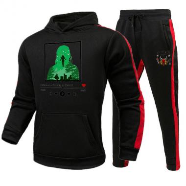 Stranger Things Printed Hoodie Pants Set