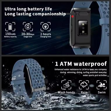 Smart Sport Fitness Bracelet Heart Rate Blood Pressure Monitor 
