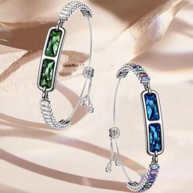 Luxury Design with Colored Diamonds Smart Bracelet