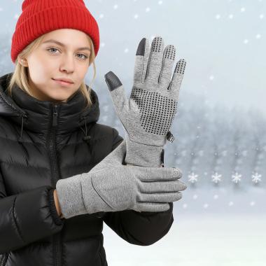 USB Heating Winter Riding Anti-slip Touch Screen Waterproof Gloves