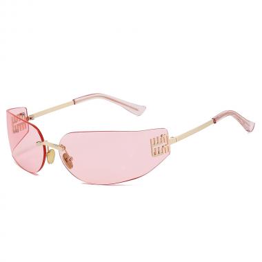 Frameless Curved Advanced Multi-color Sunscreen Sunglasses