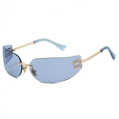 Frameless Curved Advanced Multi-color Sunscreen Sunglasses