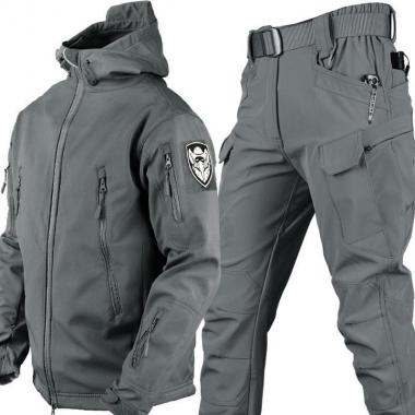 Outdoor Warm Soft Shell Thickened Stormtrooper Windproof Set