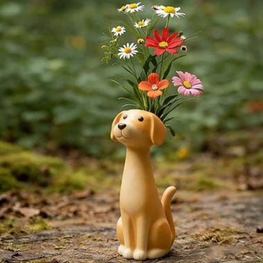 Home Desktop Decoration Dog Shaped Vase Decoration