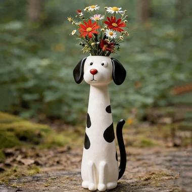 Home Desktop Decoration Dog Shaped Vase Decoration