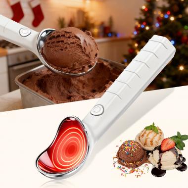 USB Charging Heating Stainless Steel Ice Cream Scoop