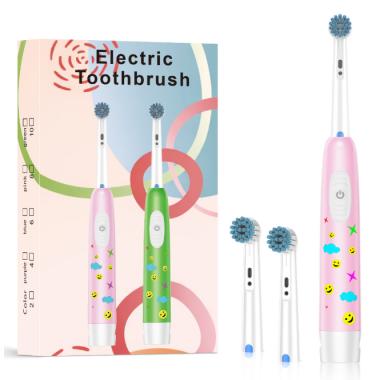 Children's Battery Powered Round Head Electric Toothbrush