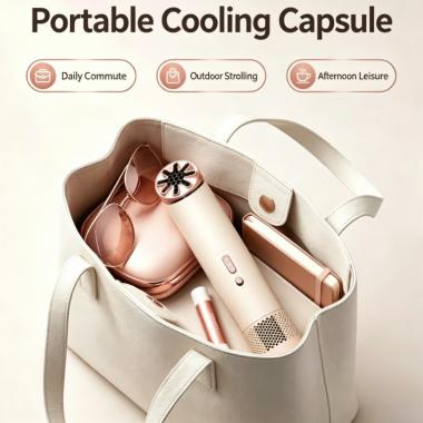 Mini Handheld Bladeless Hanging Neck High-speed Fan