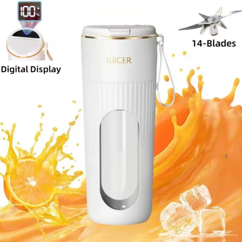 Rechargeable Portable 14-blades Fast Mixing Juicer