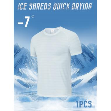 Men's Summer Round Neck Sports Quick Drying T-shirt