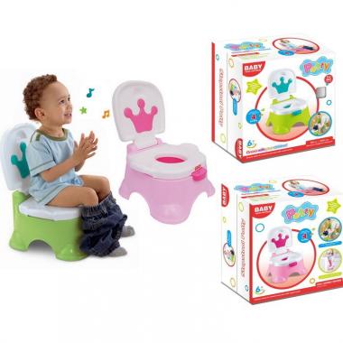 Portable Baby Potty Training Chair Crown Toilet Seat with Music