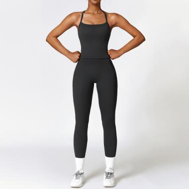 Women's Straps Pants Quick Drying Yoga Fitness Suit