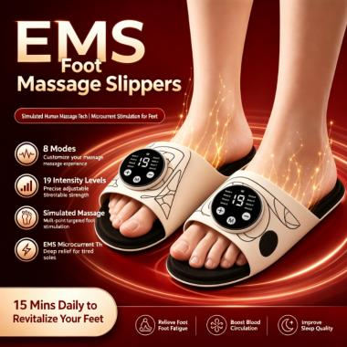 EMS Microcurrent Massage Soothing Foot Slippers