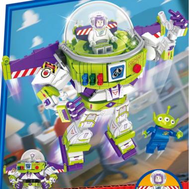 Buzz Lightyear Mech Puzzle Assembly Blocks