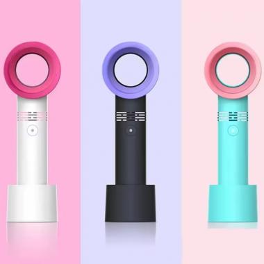 Portable USB Charging Grafted Eyelashes Dryer Bladeless Fan