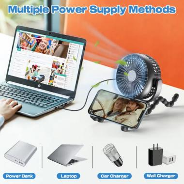 Stroller Octopus Three Speed Variable Frequency Fan