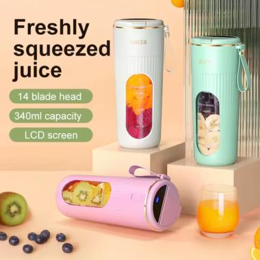 Rechargeable Portable 14-blades Fast Mixing Juicer